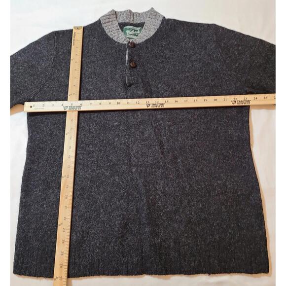 🔥 Vintage Woolrich Men's Large 1/4 Button Wool Blend Pullover L 🔥 New Price - Picture 5 of 11